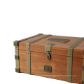 Vintage Decorative Home Storage Trunk Wooden Treasure Chest